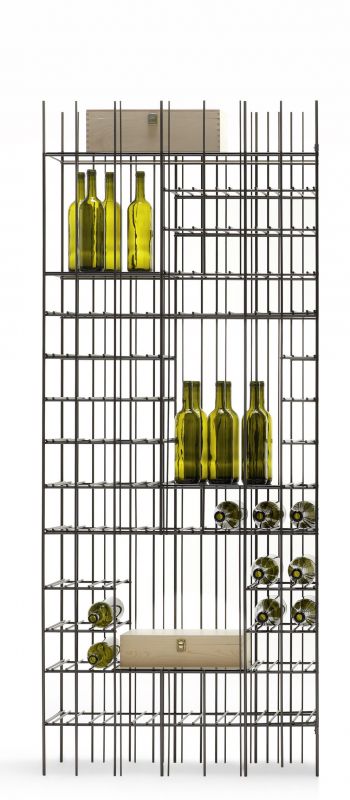 Metrica A Wine Weinregal mit 3 grünen Glasböden Mogg
